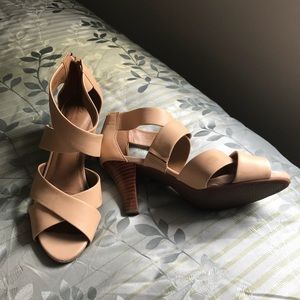 Clarks heeled sandals - almost new